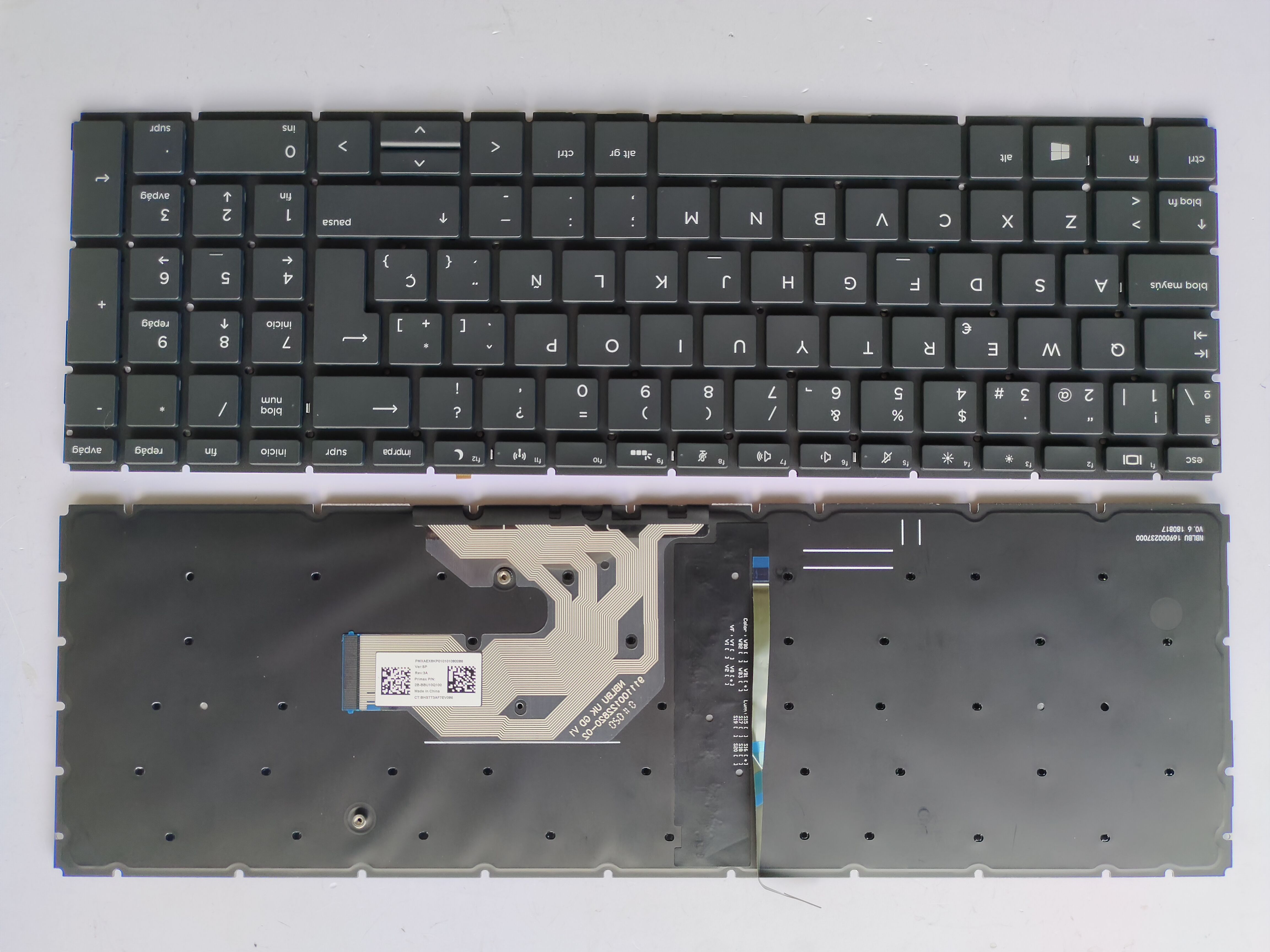 Picture of New Replacement Laptop Keyboard For HP 450G6 BLACK Backlit (OEM) SP Layout